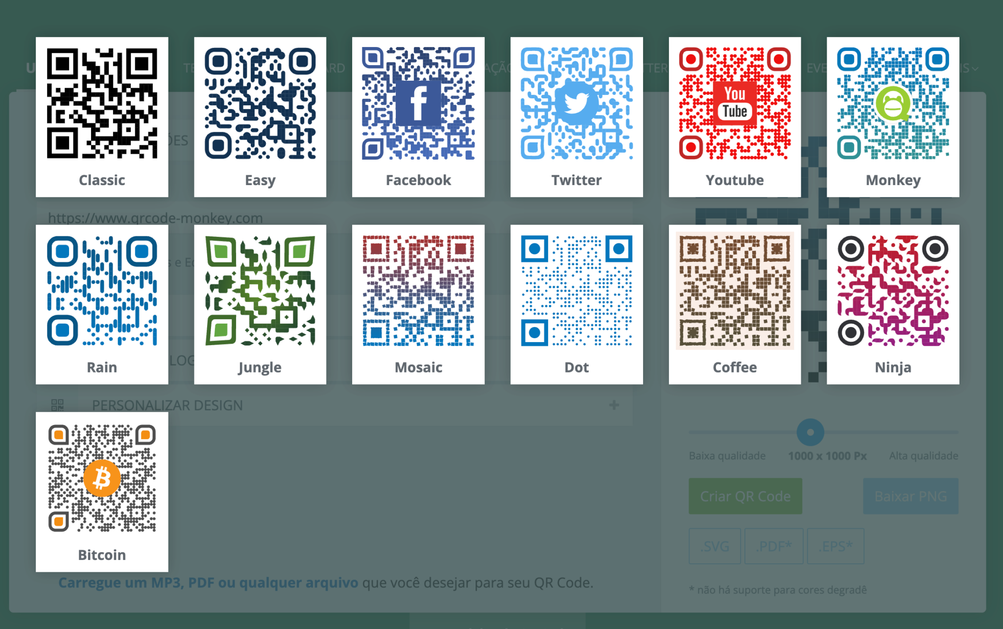 QRCode Monkey – O Gerador de QR Codes 100% gratuito – Maicol Oliveira
